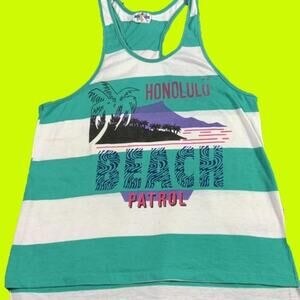 Vintage Honolulu Hawaii Tank Top Beach Island Vacation